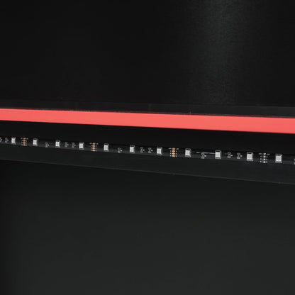 RGB LED light strip on black panel with red edge and small LED modules on Tampa Home & Garden Store
