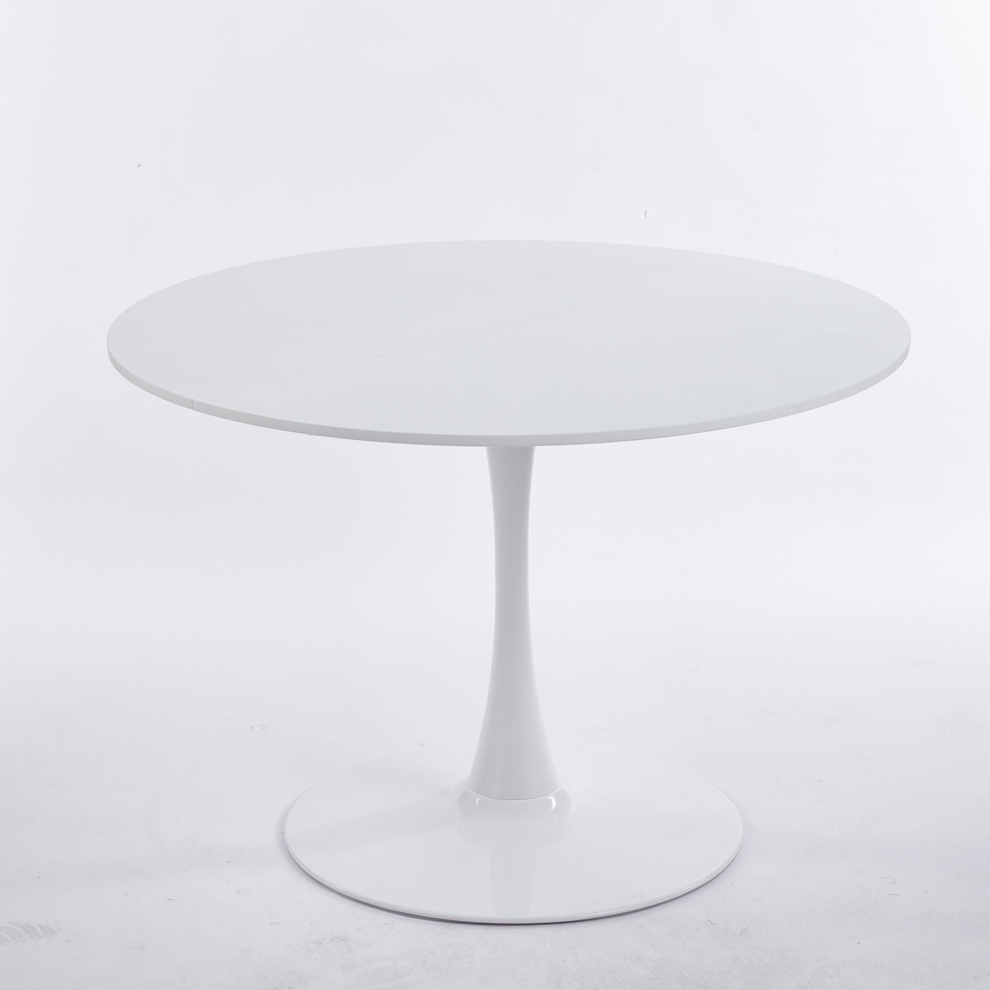 Mid-Century Tulip Dining Table with Round White Top and Pedestal Base by Unique Piece Furniture on Tampa Home & Garden Store