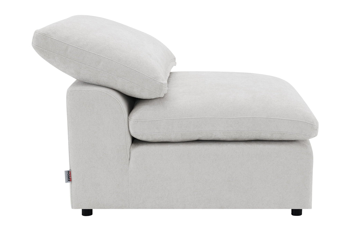 Naveen 6 Piece Modular Sectional Ivory fabric with plush cushions HouseOfZazla on Tampa Home & Garden Store