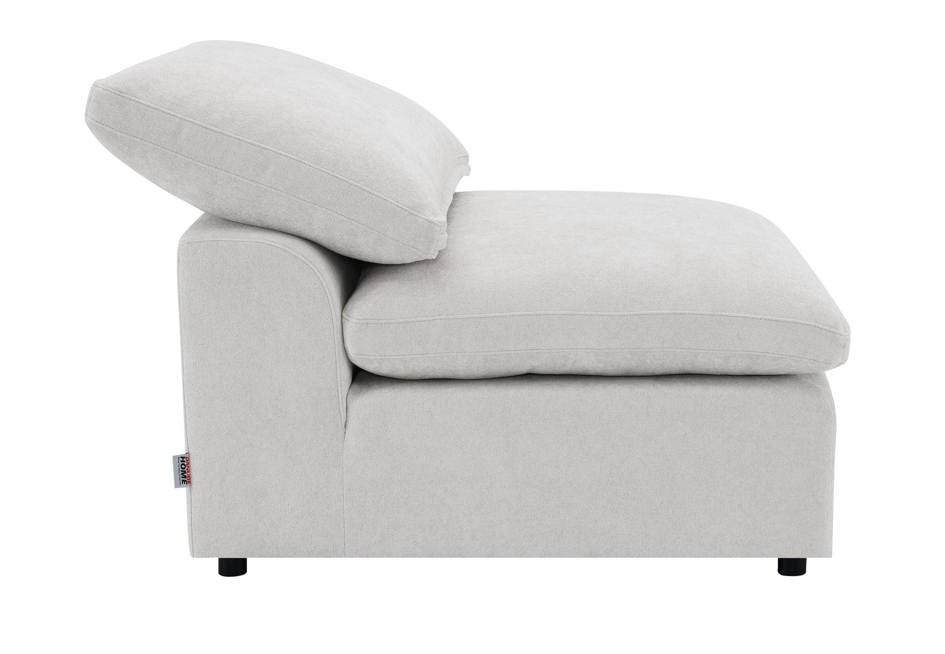Naveen 6 Piece Modular Sectional Ivory fabric with plush cushions HouseOfZazla on Tampa Home & Garden Store