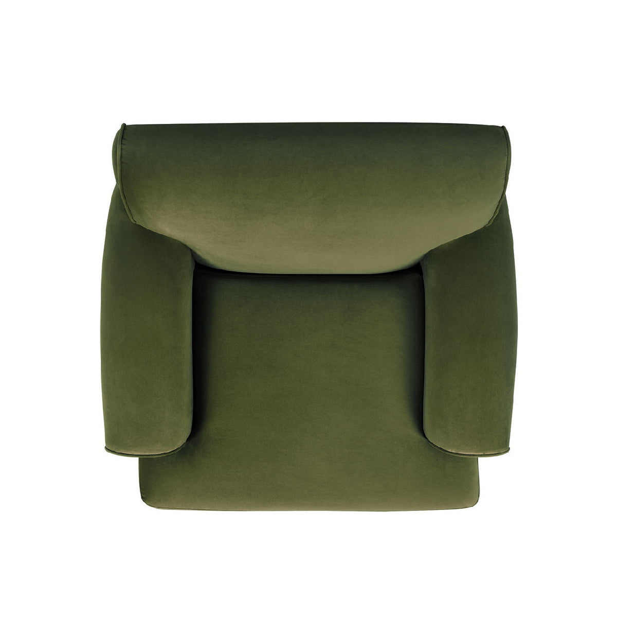 Accent Arm Chair olive green velvet with plush back cushion and wide armrests by HouseOfZazla on Tampa Home & Garden Store