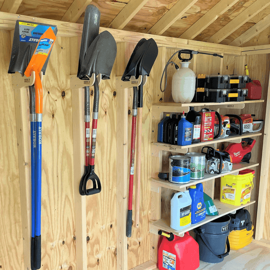 Deluxe Garden Tool Organizer Kit – Yard Tool Rack & Shed Storage System
