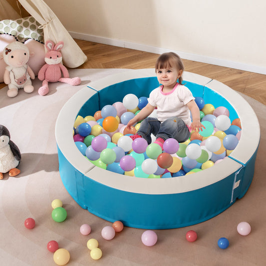 Detachable Foam Ball Pit with 50 Colorful Ocean Balls - Tampa Home & Garden Store