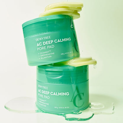 DEWYTREE AC Deep Calming Pore Pad toner pads, teal green, 2-pack on Tampa Home & Garden Store
