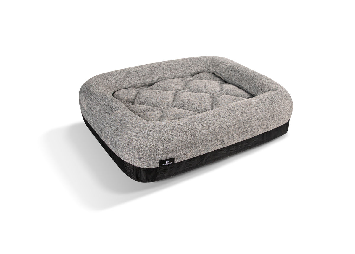 BedGear Performance Pet Bed XL dog bed in grey with tufted top by HouseOfZazla on Tampa Home & Garden Store