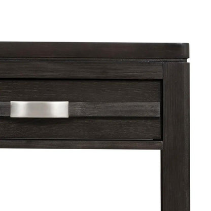 Elegant Wood End Table with Drawer and Shelf