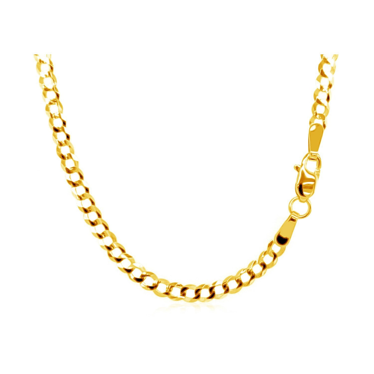 2.4mm 10k yellow gold curb chain necklace with lobster clasp Bids.com on Tampa Home & Garden Store