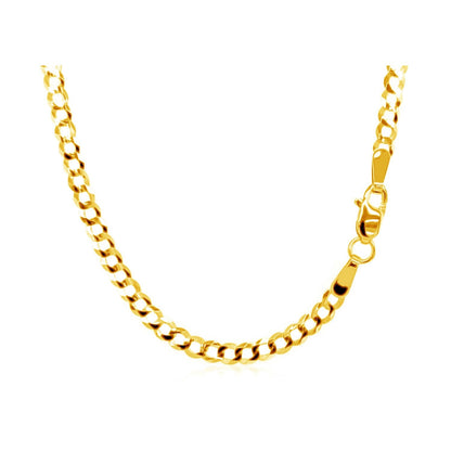 2.4mm 10k yellow gold curb chain necklace with lobster clasp Bids.com on Tampa Home & Garden Store