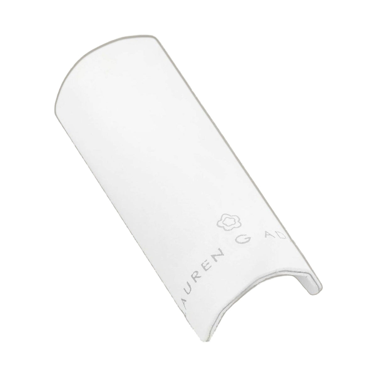 Single or Multiple Ring Display sleeve in white with Lauren G Adams branding on Tampa Home & Garden Store