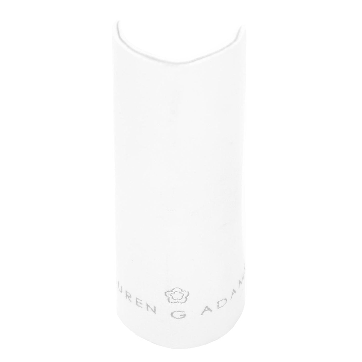 Single or Multiple Ring Display packaging white cylinder box with Lauren G Adams at base on Tampa Home & Garden Store