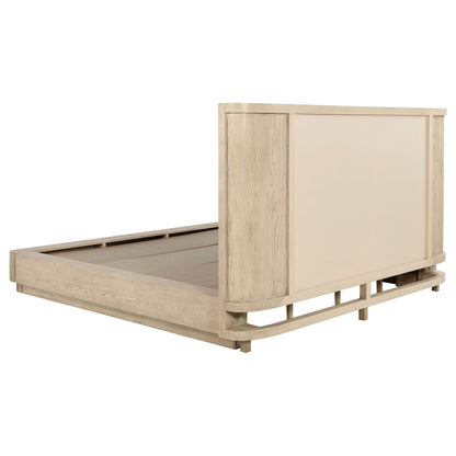 Kimpton Sleek Upholstered Wingback Platform Bed