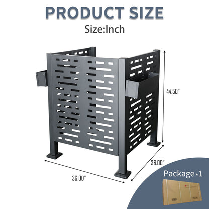 Air Conditioner Privacy Fence Cover and 3 Panels