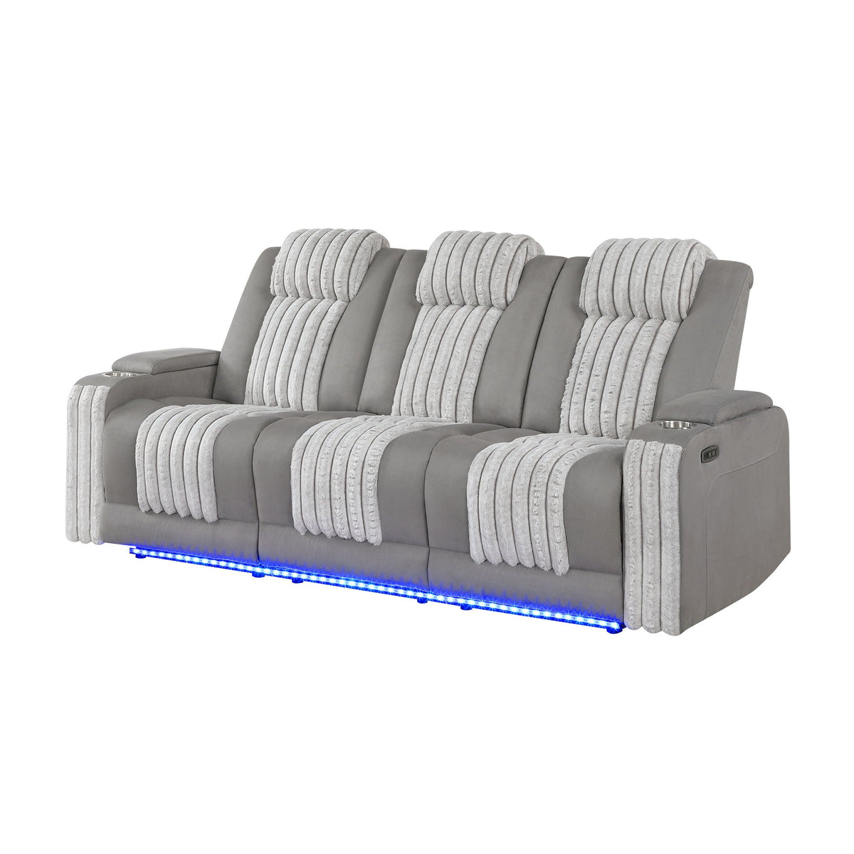 Duran Power Reclining Sofa and Drop Down Table