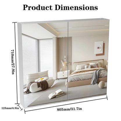Medicine Cabinet Wall Mounted Mirror with Storage
