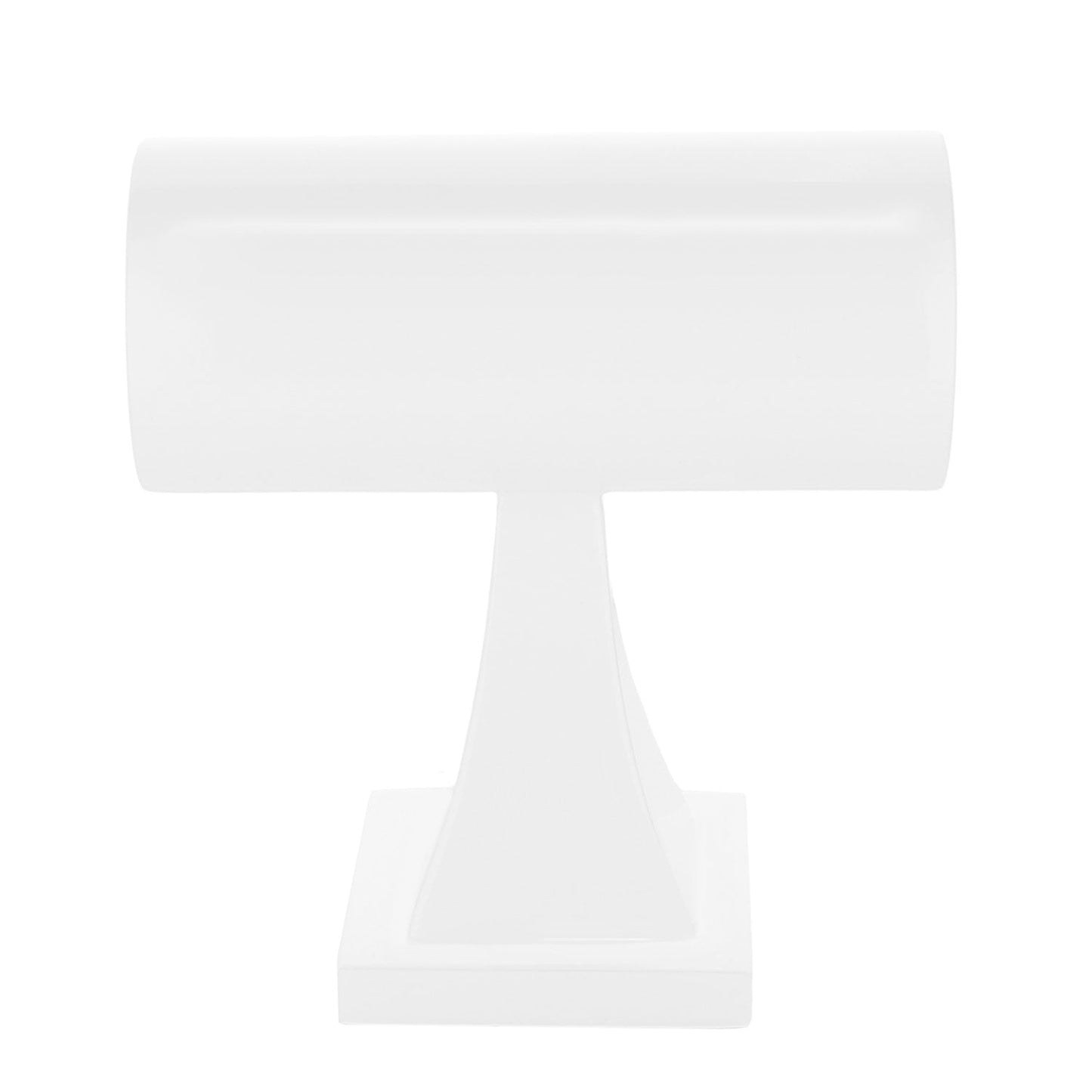 White Lacquer T Bar Jewelry Stand and Display Pair