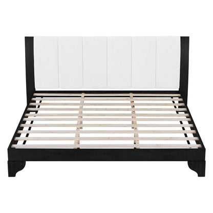 King Size Bed Frame in Black and White Color