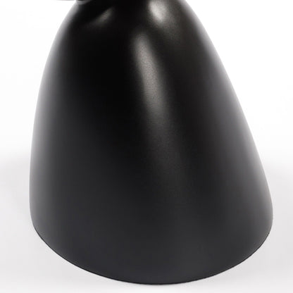 Lucky Stone Shaped End Table with sculptural base in matte black on Tampa Home & Garden Store