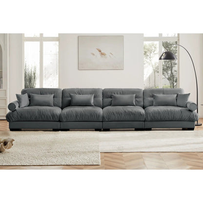 Super Comfort Oversized Modular Sectional Sofa gray deep-seat couch Unique Piece Furniture on Tampa Home & Garden Store