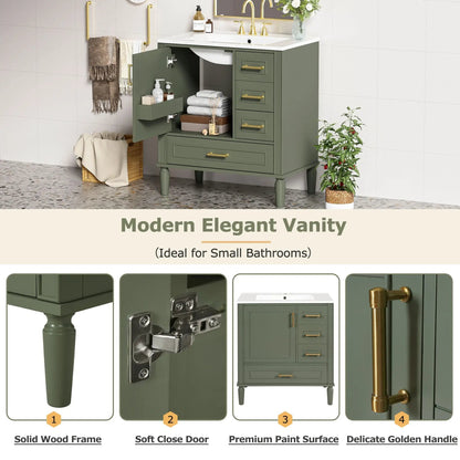 Traditional Bathroom Vanity With Soft Close Doors