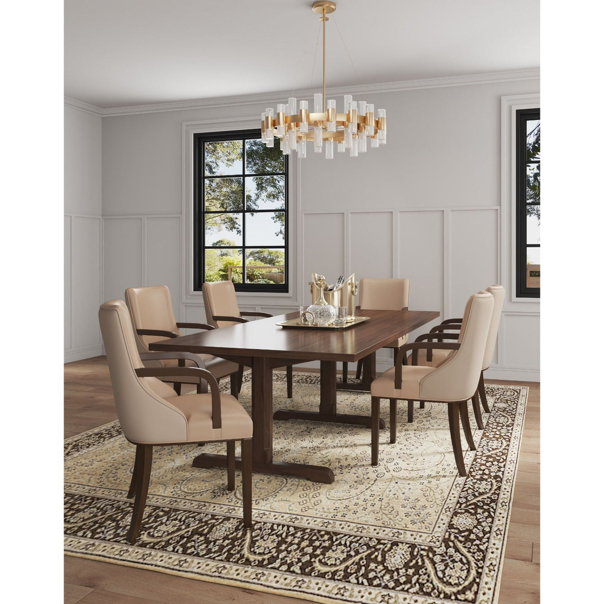 Shubert Modern Wood Armchair for the Dining Room
