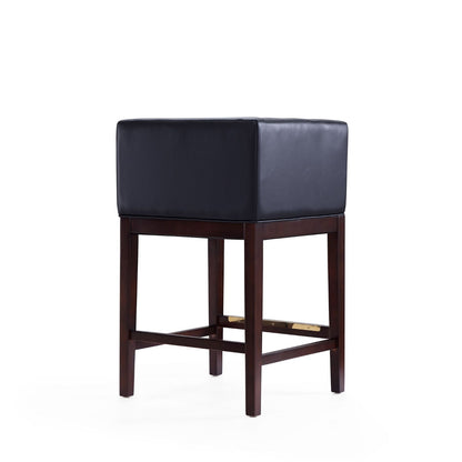 Counter Stool with Upholstered Navy Seat and Beech Wood Frame by HouseOfZazla on Tampa Home & Garden Store