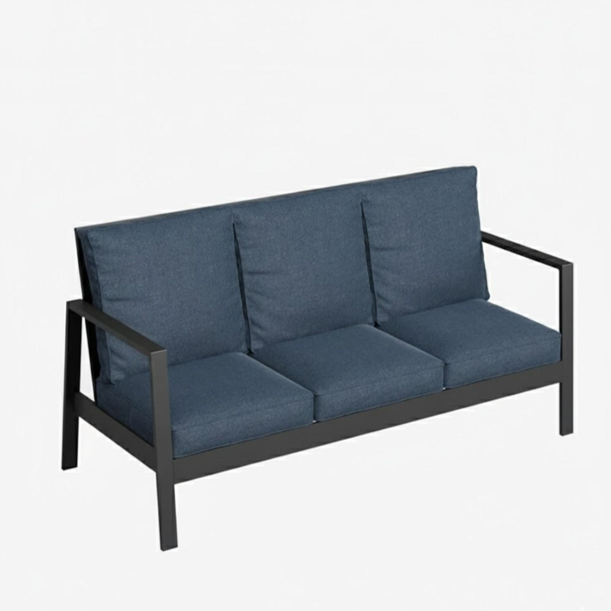 3 Seat All Weather Aluminum Sofa and Cushions
