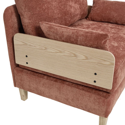 Mid Century Modern 3 Pillow Foldable Sofa Bed