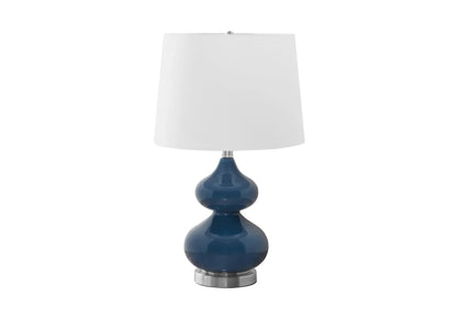 Contemporary Glass Table Lamp with Double Gourd
