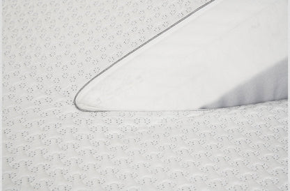 BedGear Ver-Tex Mattress Protector split-head king, white quilted cover with gray piping on Tampa Home & Garden Store