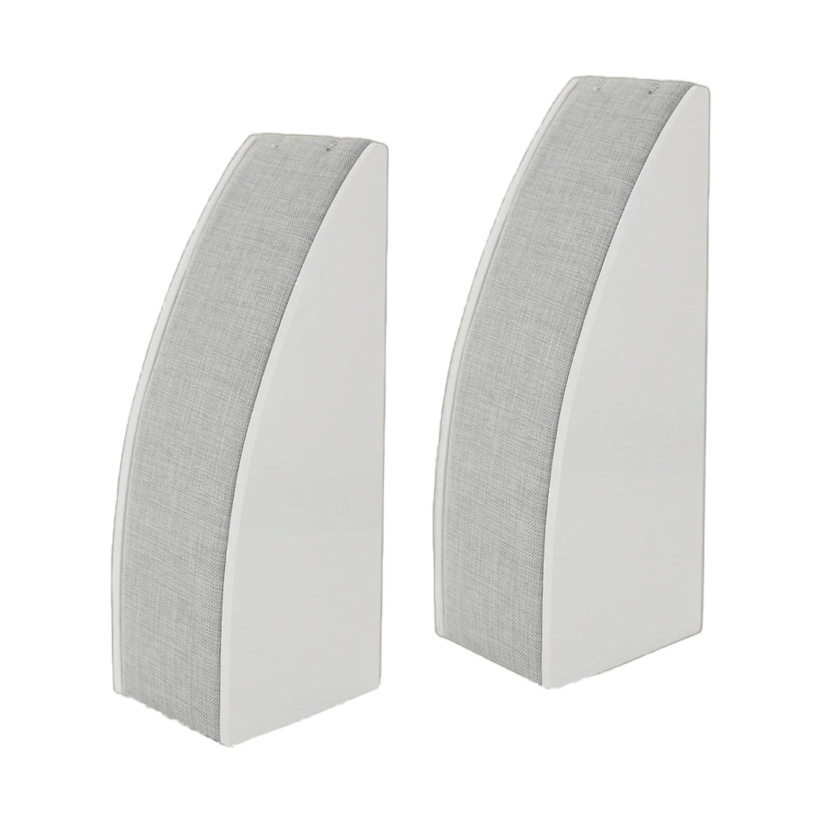 Single Necklace Display stands, white acrylic with gray fabric strip, 2-pack by Lauren G Adams on Tampa Home & Garden Store