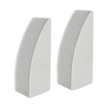 Single Necklace Display stands, white acrylic with gray fabric strip, 2-pack by Lauren G Adams on Tampa Home & Garden Store