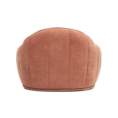 Louie 30.5in Modern Dog Sofa Bed in spice fabric with rounded plush silhouette on Tampa Home & Garden Store