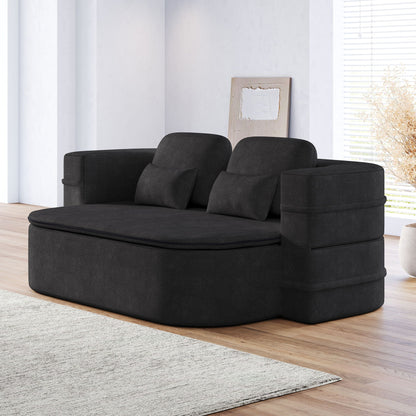 Foldable Sofa Bed with a Multi Functional Blanket
