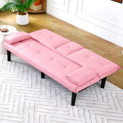 Compact Foldable Sofa Bed and Cup Holder