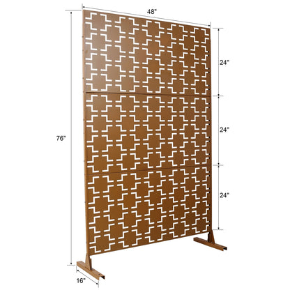 Sturdy Metal Outdoor and Indoor Privacy Screen