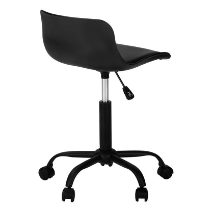 Office chair, black, ergonomic back, adjustable height, swivel, chrome gas-lift, casters on Tampa Home & Garden Store