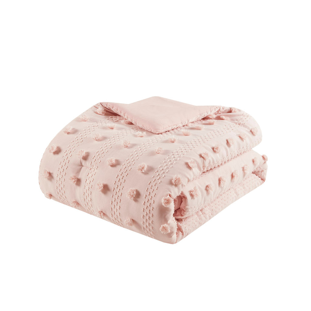 Luxury Full Queen Clip Jacquard Comforter and Set