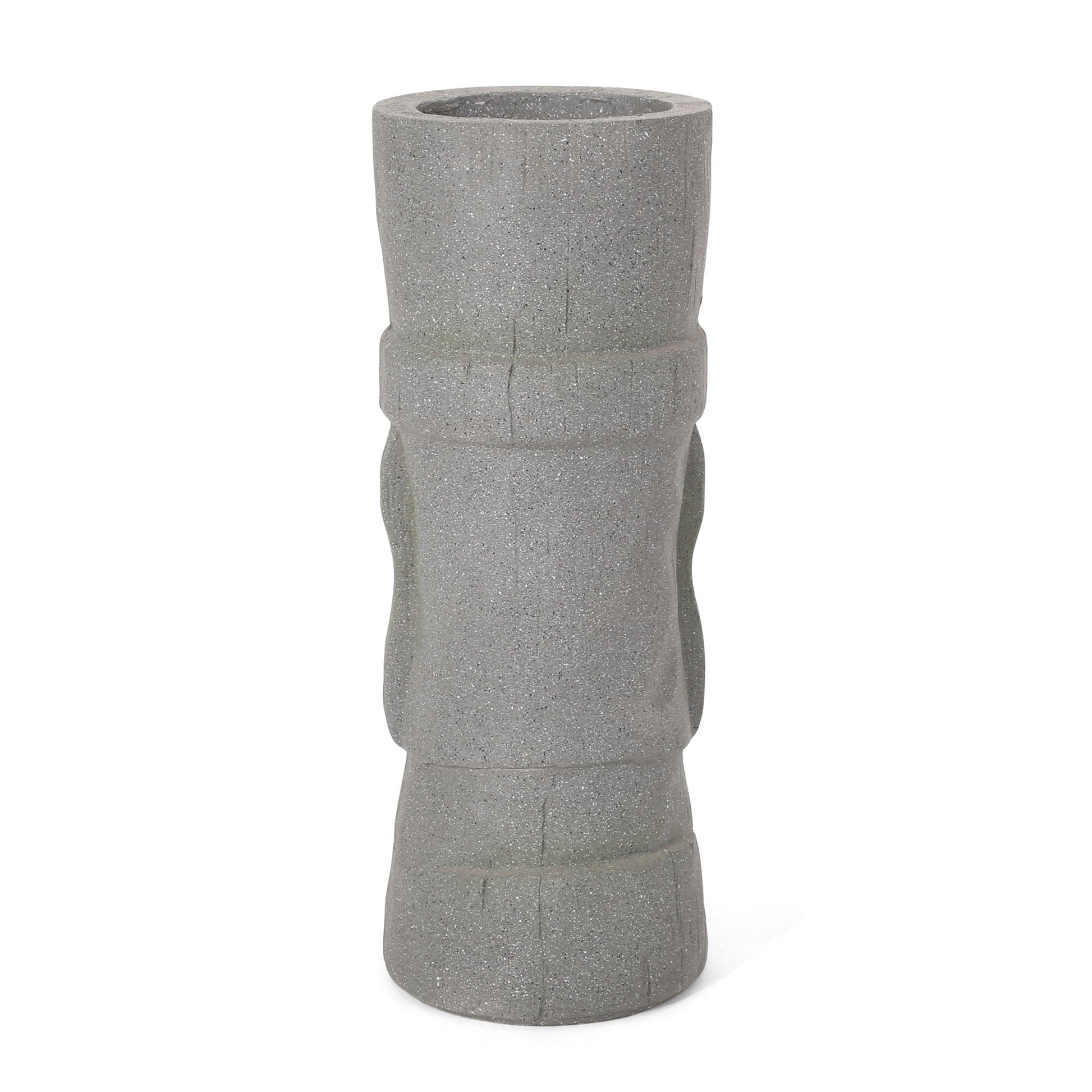 Classic Flower Planter magnesium oxide material, stone gray by HouseOfZazla on Tampa Home & Garden Store