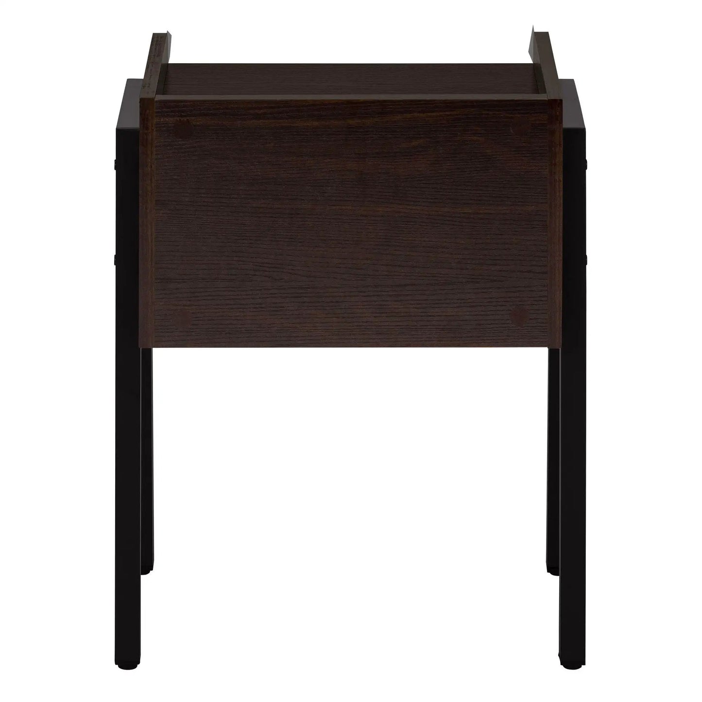 Accent Side Table, Reclaimed Wood Look, 2-Tier
