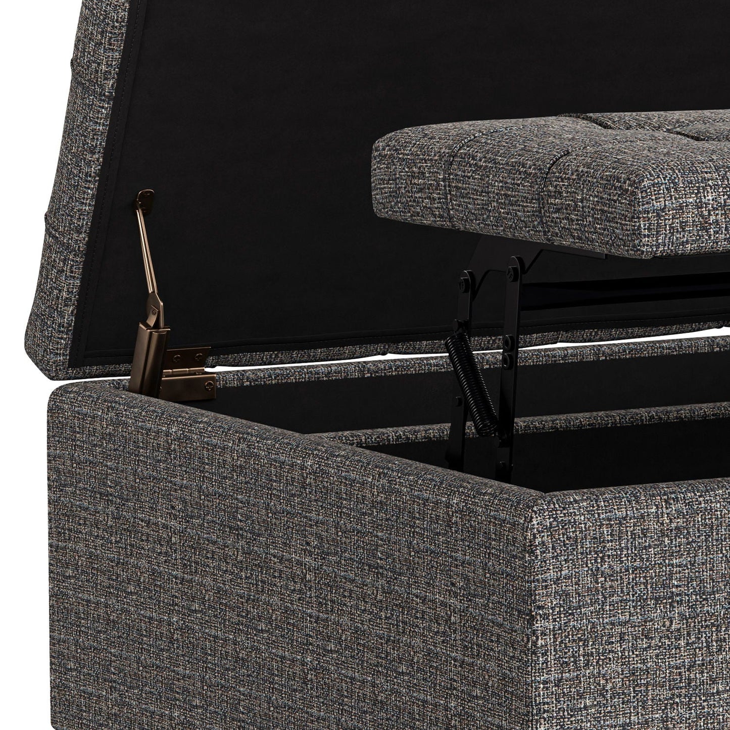 Harrison Upholstered Coffee Table Storage Ottoman