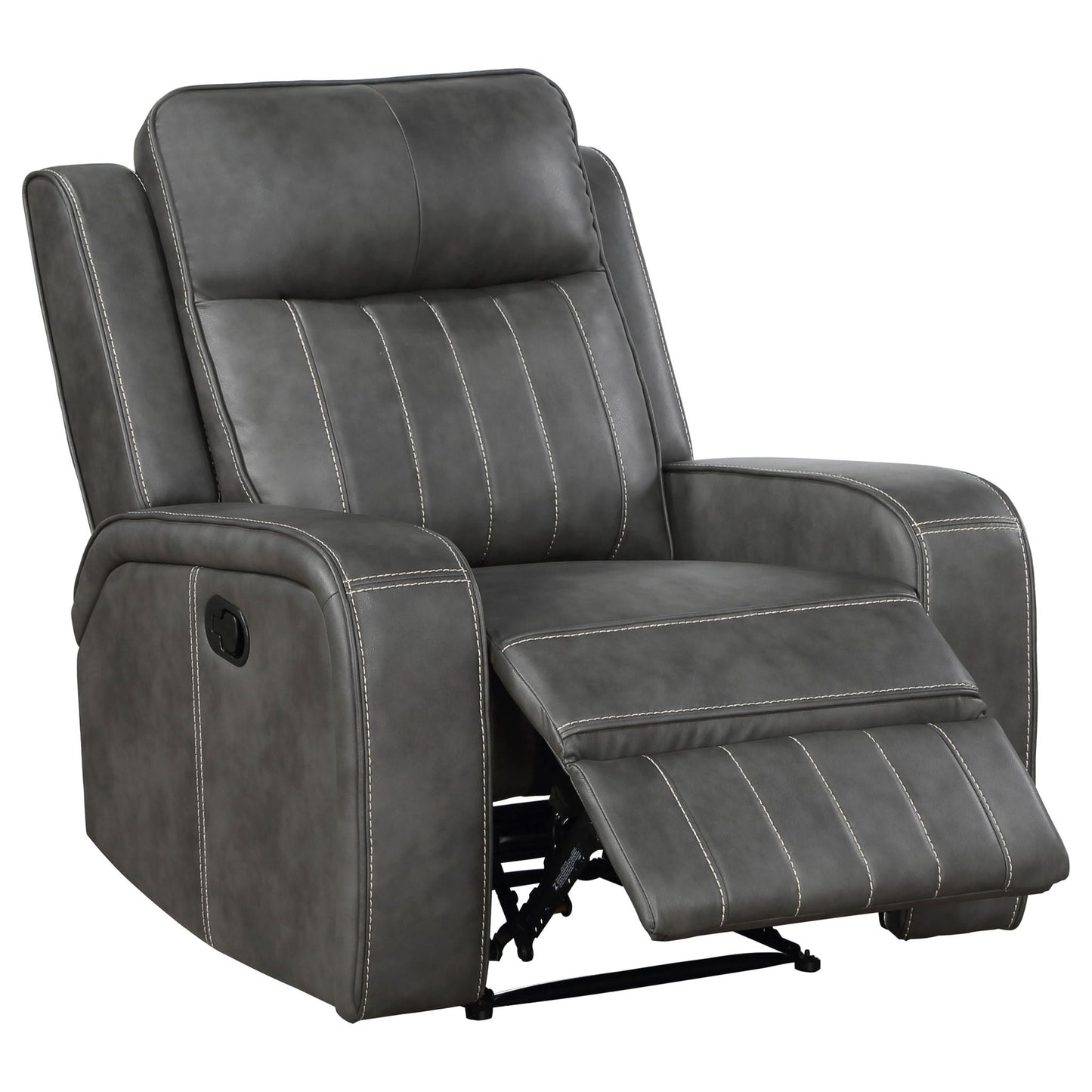 Forrest Gray Recliner Chair with Tufted Back