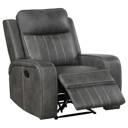 Forrest Gray Recliner Chair with Tufted Back