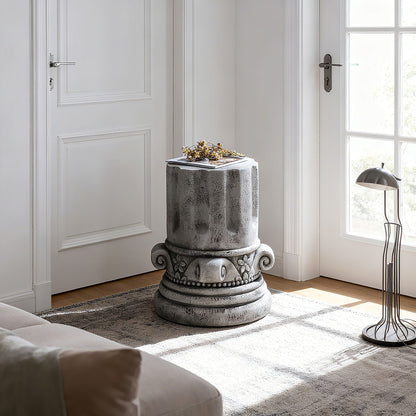 Modern Round Outdoor Side Table For Garden And Porch