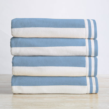 Striped Cabana Beach Towel and Soft Pastel Colors