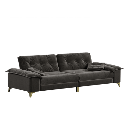 Modern 4 Seater Cloud Sofa and Chenille Frame