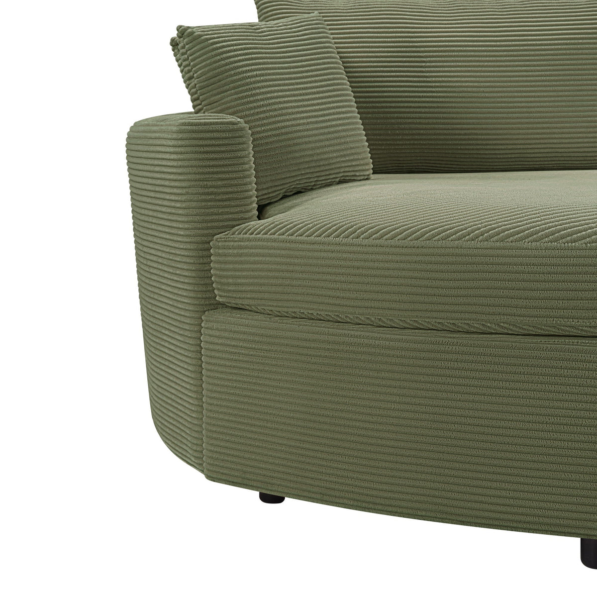 Oversized Double Chaise Sofa With USB Ports