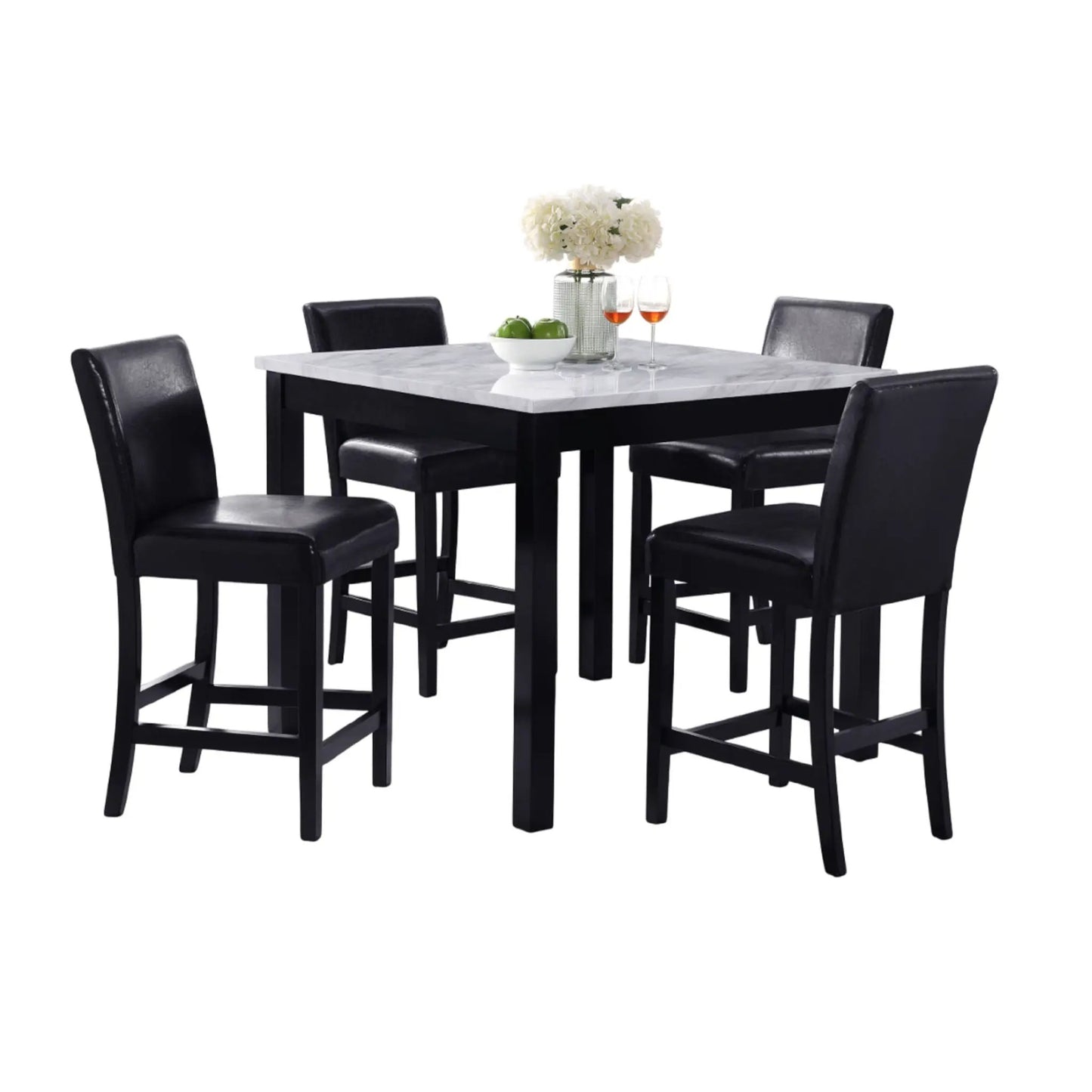 Modern Counter Height 5 Piece Dining Set