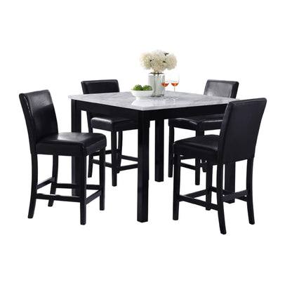 Modern Counter Height 5 Piece Dining Set