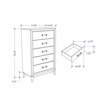 Mirage Chest with Elegant Finish and Storage