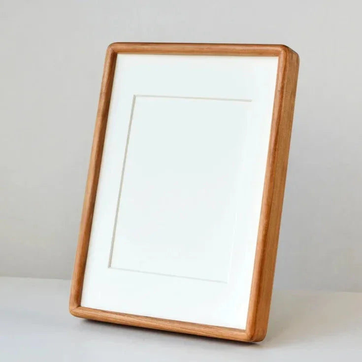 Solid wood photo frame Moktan Sabai, natural oak finish, mortise-tenon handcrafted display on Tampa Home & Garden Store
